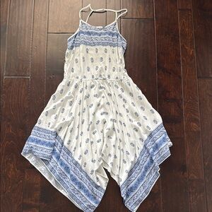 Blue and White Dress